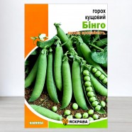 Семена гороха сахарного Бинго, 20г, ТМ Яскрава